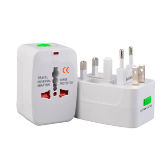 Adaptador de Tomada Internacional Universal Para Viagem Com Proteção Contra Surto Elétrico em Oferta na Shopee