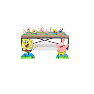 Kit Display Bob Esponja 8 De Mesa 2 De Chão Para Festa em Oferta na Shopee