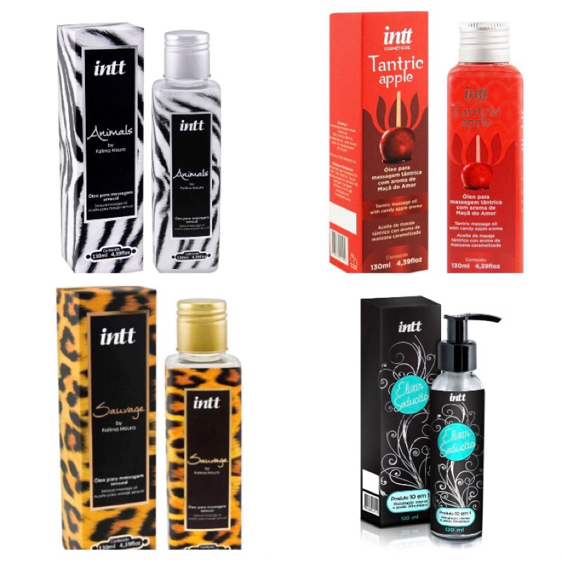 Óleo Para Massagem Corporal 130ml Intt Hidratante Escolha o Seu!