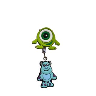 Porta Crachá E Porta Cartão Retrátil Estica Monstros S.A - Mike Wazowski Sullivan em Oferta na Shopee