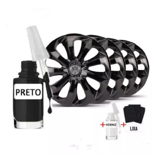 Tinta Tira Risco Automotivo Rodas Preto Universal em Oferta na Shopee