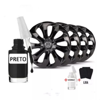 Tinta Tira Risco Automotivo Rodas Preto Universal em Oferta na Shopee