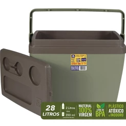 Caixa Térmica Cooler 28l Araguaia Pesca Praia Camping Belfix