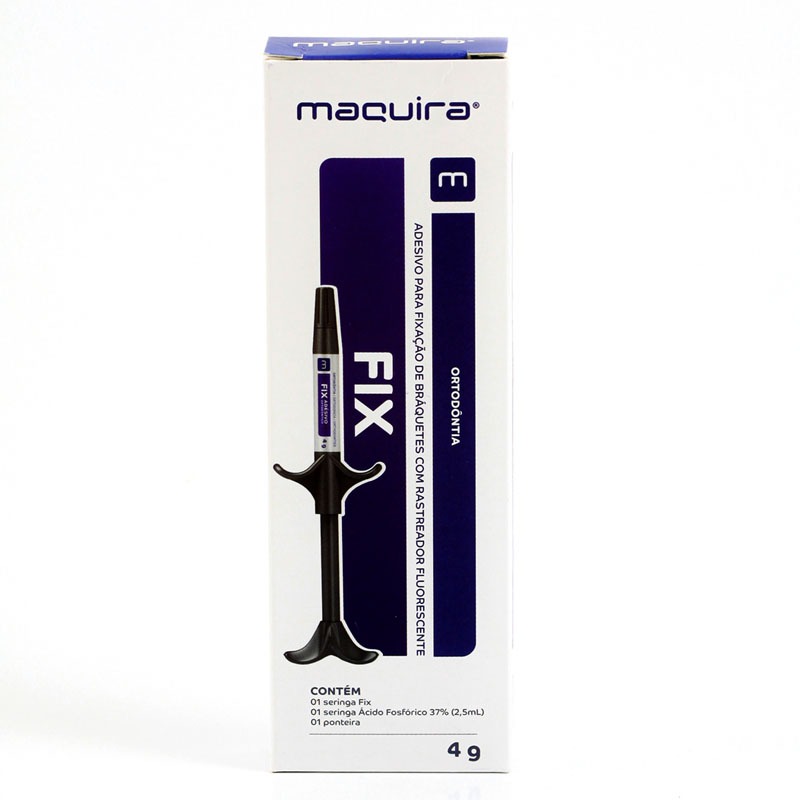 Resina Cola Braquete Adesivo Ortodôntico Fix - Maquira 4g