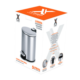 Lixeira Funcional com Pedal 5 Litros Cozinha Banheiro Cesto Removível Xtuned em Oferta na Shopee