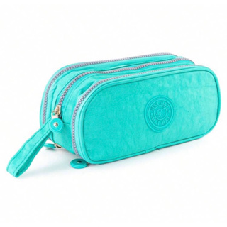 Estojo Com 3 Divisorios Estojo Escolar Reforçada Feminino Masculino Nylon Escola em Oferta na Shopee