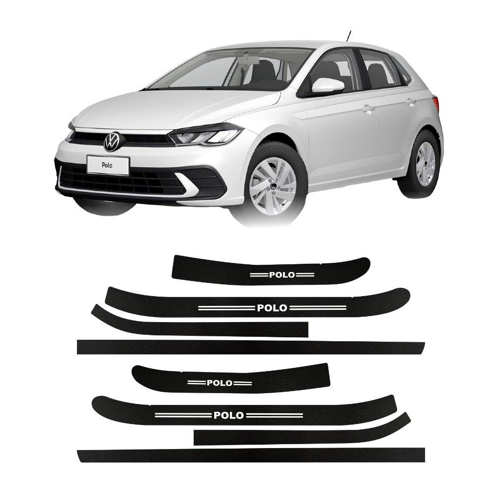 Soleiras Super Protetoras Novo Polo Volkswagen Vw em Oferta na Shopee