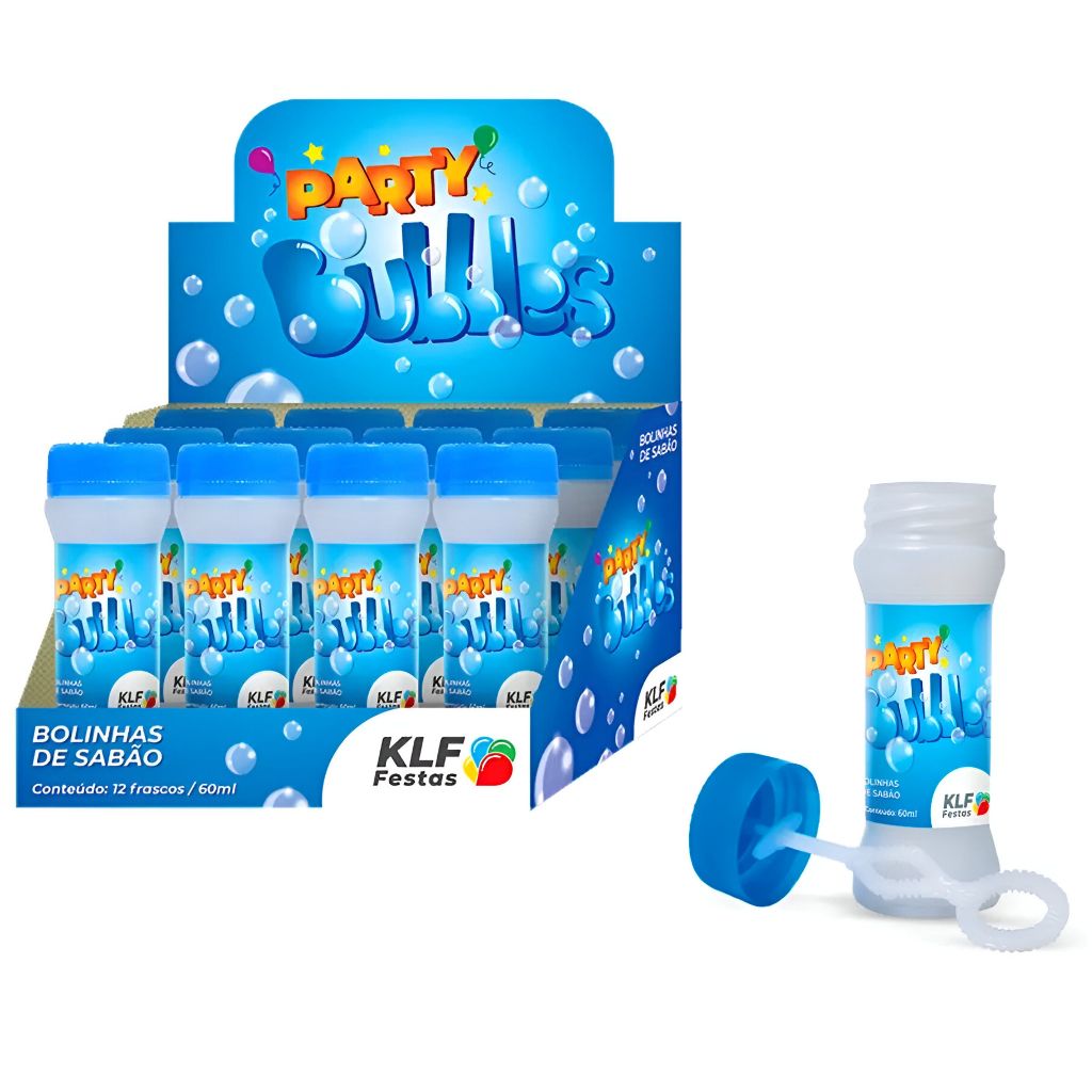 Bolha Sabão Divertida 12 Unidades Kit Festa Lembrancinha Brinquedo Infantil