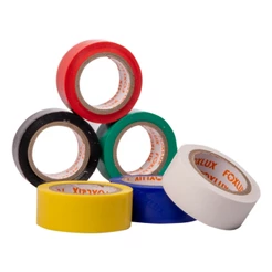 Fita Isolante de PVC Antichamas 5M x 19mm Colorida 6 Unidades Foxlux