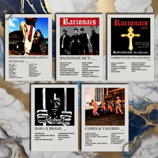 Quadro Decorativo Placas Racionais Quadro Discografia Album em MDF 30x20cm Full HD em Oferta na Shopee