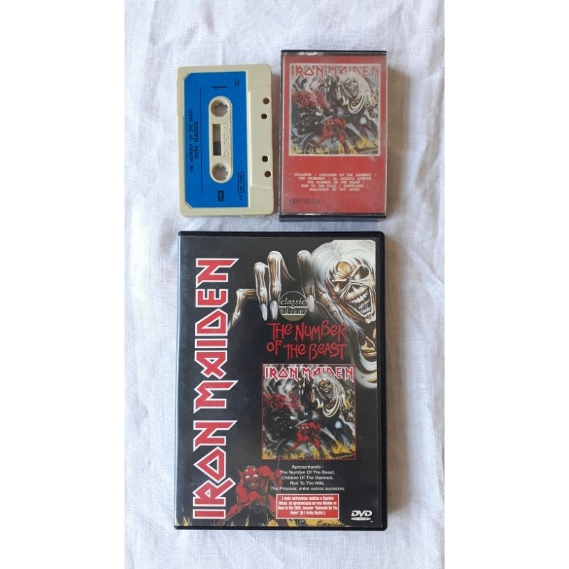 Kit DVD + K7 Ironmaiden The Number of the Beast