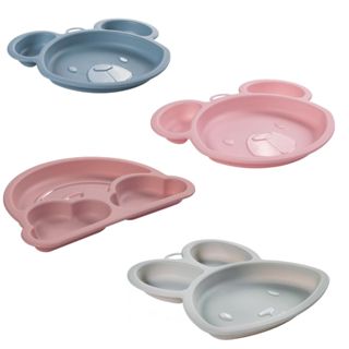 Prato para criança introdução alimentar prato divisória em Oferta na Shopee