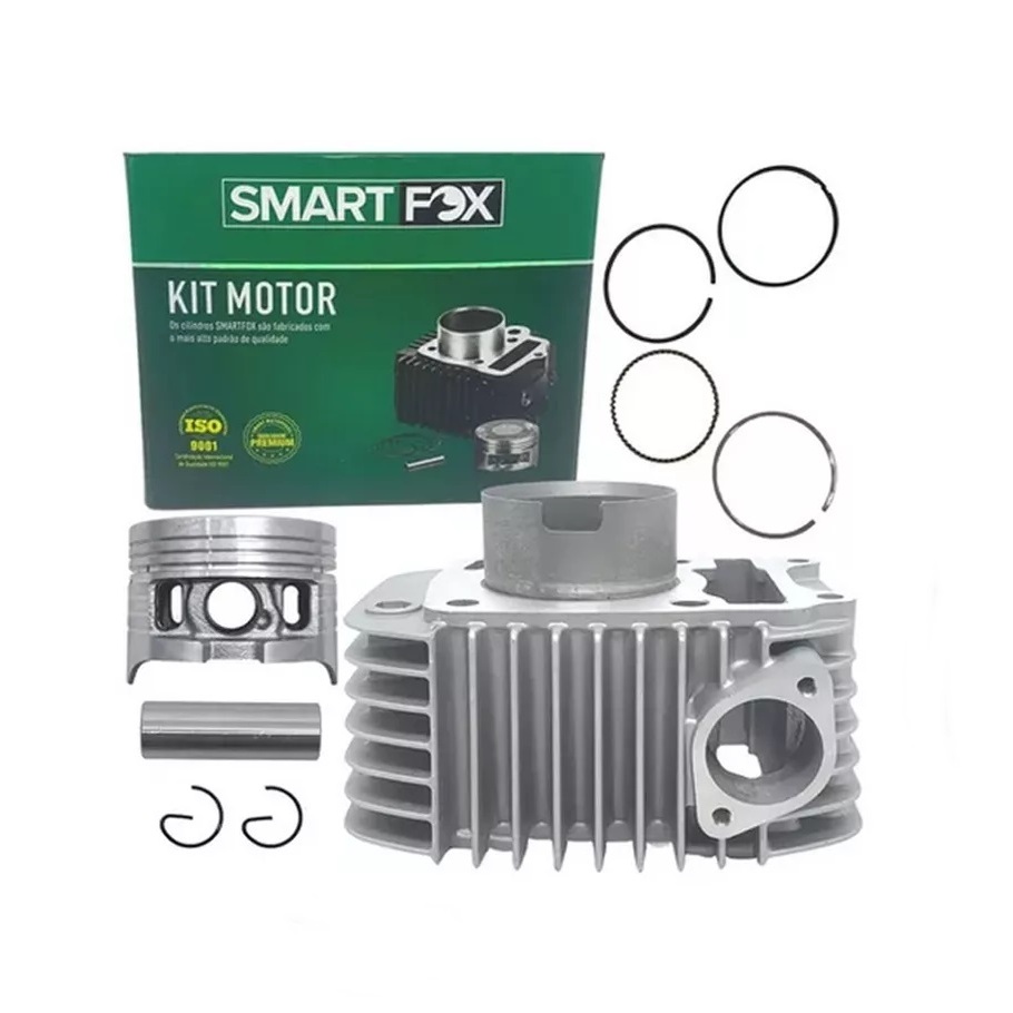 Kit cilindro Camisa Pistão e anéis Biz 125 2009 á 2017 1º Linha Gjb