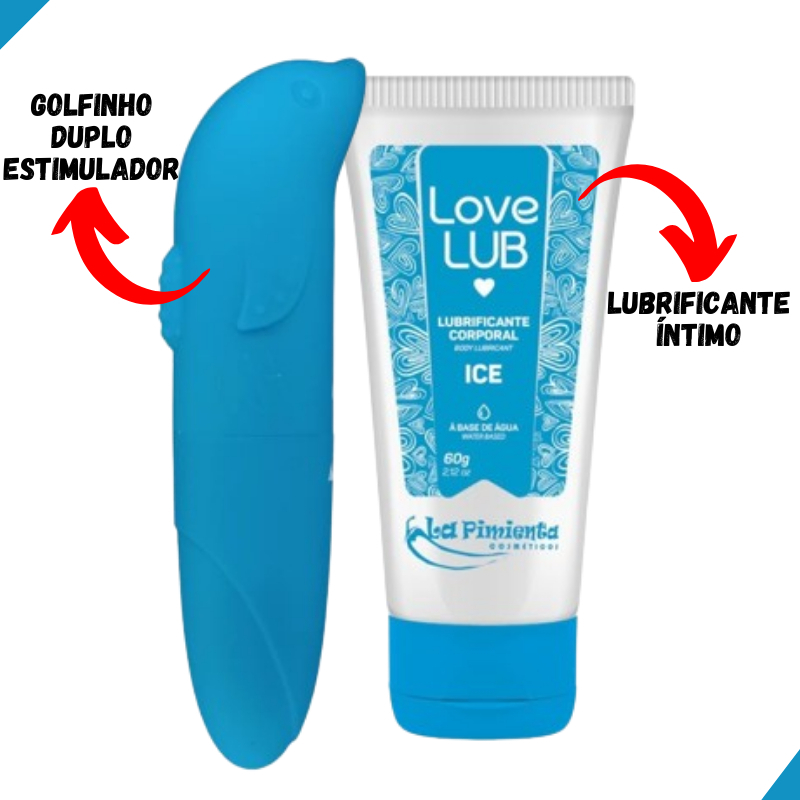 Kit Ponto G Vibrador Golfinho Aveludado Lubrificante em Oferta na Shopee