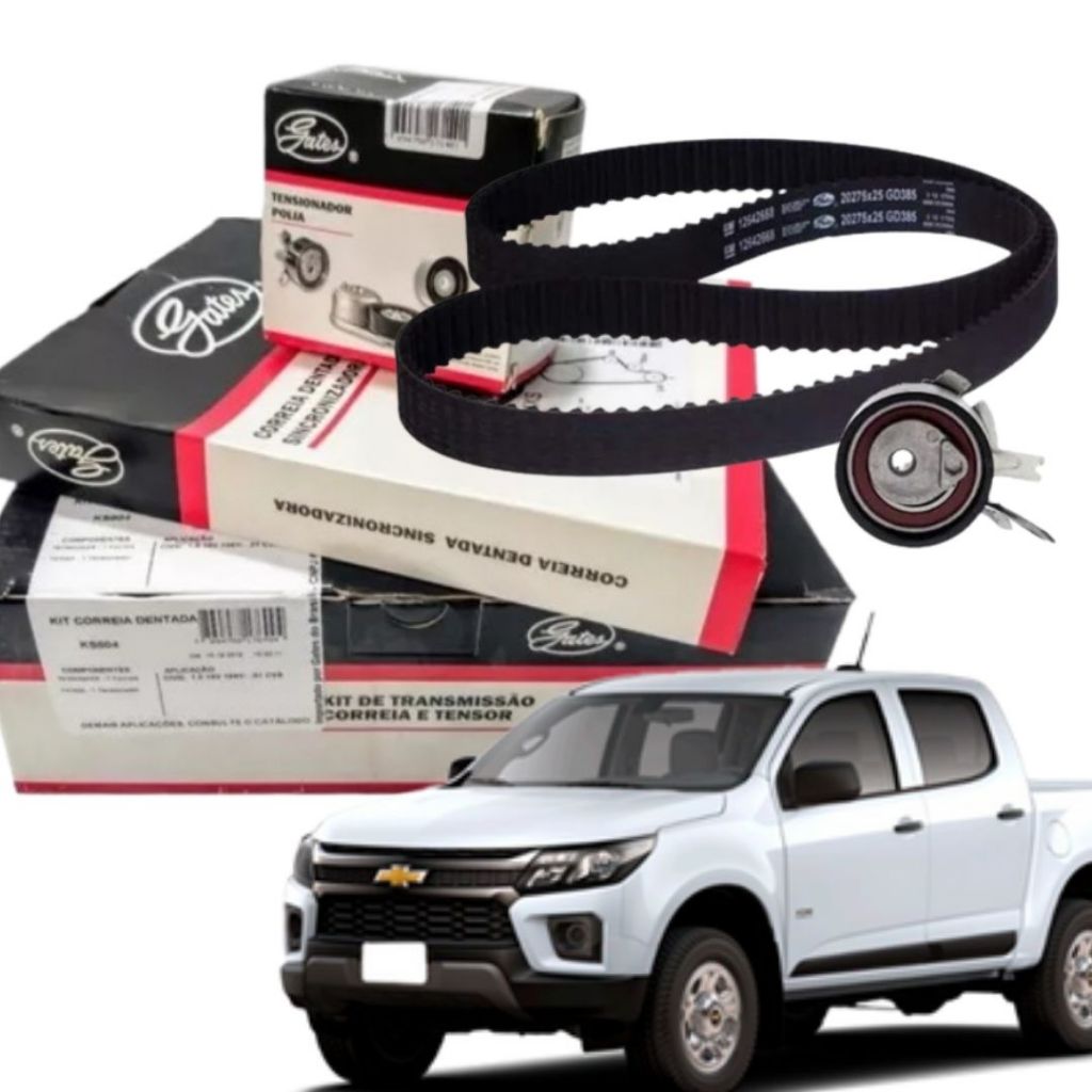 Kit Correia Dentada S10 Trailblazer 2.8 Diesel 2014 2015 2016 2017 2018 2019 a 2021 Original Gates