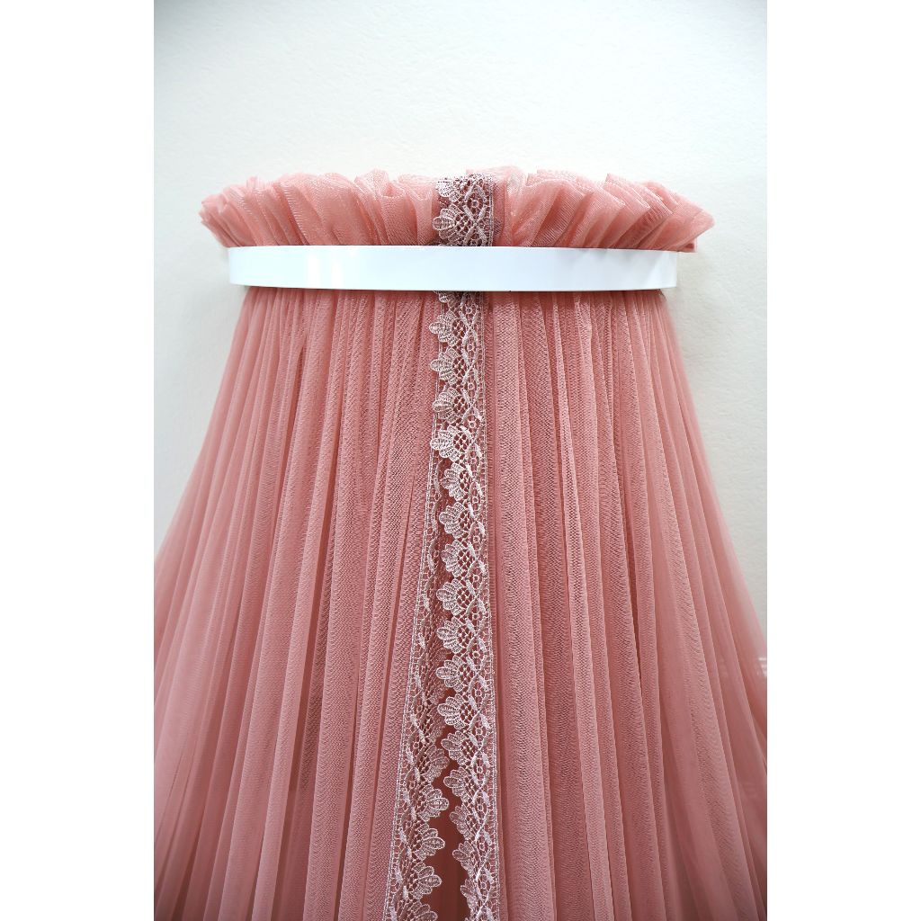 Mosquiteiro Para Dossel Com Grippir Microtule Cortinado Para Berço SEM SUPORTE