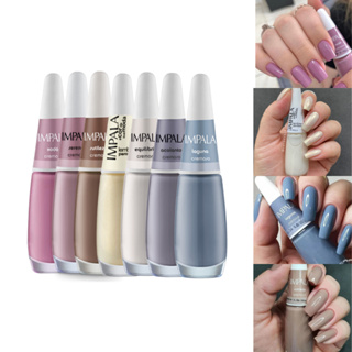 Kit 7 Esmaltes Impala Tons de Inverno A Cor da Sua Moda Cremoso Manicure em Oferta na Shopee