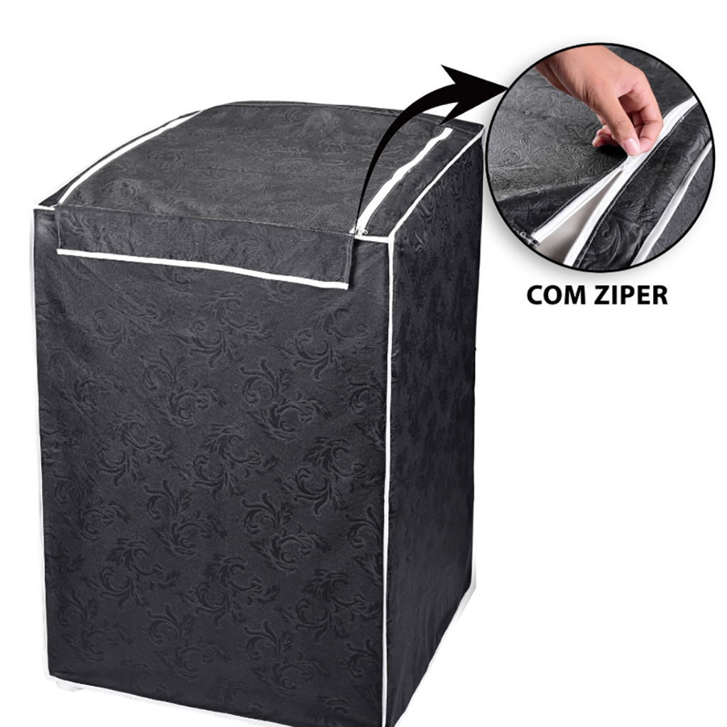Capa Máquina de Lavar com Zíper 12kg até 17kg Electrolux Brastemp Consul em Oferta na Shopee