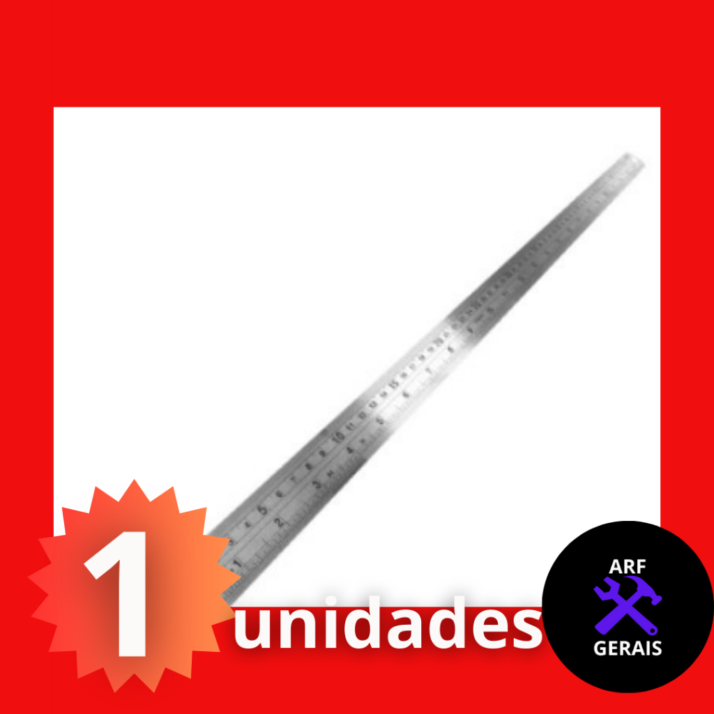 Regua Aco Inox 60cm - Brasfort