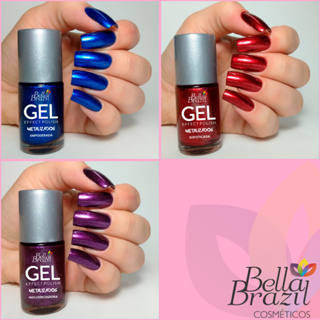 Esmalte Metalizados Efeito Gel Bella Brazil Seca Sem Cabine Mais Queridos em Oferta na Shopee