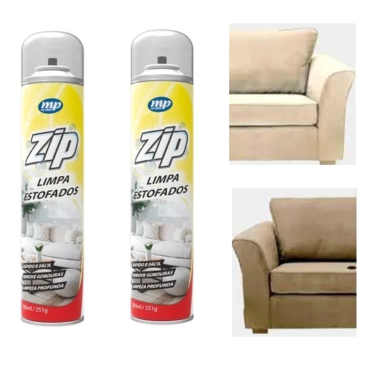Kit 2 Limpa Estofados Zip 300ml My Place Limpa Sofa Espuma Limpeza em Oferta na Shopee