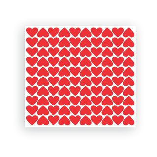 100 etiquetas CORAÇÃO 1,2cm cartela adesivo decoração marcação em Oferta na Shopee
