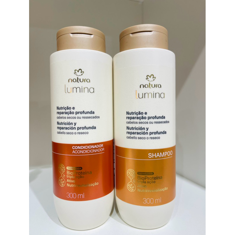 Kit Lumina nutrição e reparação profunda shampoo e condicionador