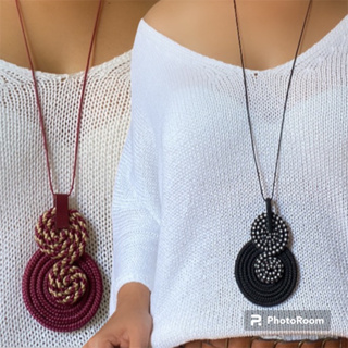 Colar Feminino Longo Maxicolar Artesanal color Mandala em Oferta na Shopee