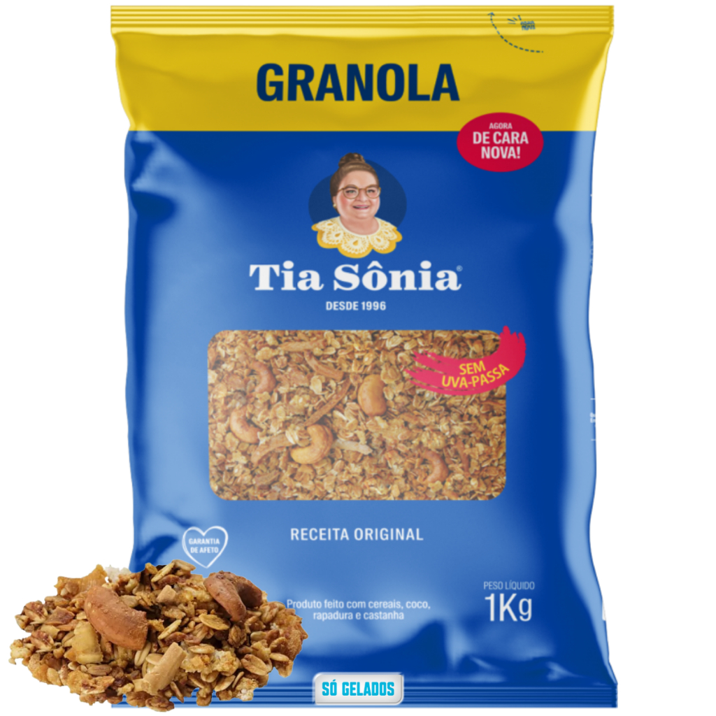 Granola Especial Premium Tia Sônia 1kg ORIGINAL Sem Uva Passas l Sem Conservantes l ENVIO RÁPIDO IMEDIATO