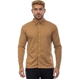 Camisa Manga Longa Masculina Modelagem Slim Homem Moderno Moda Sustentável em Oferta na Shopee