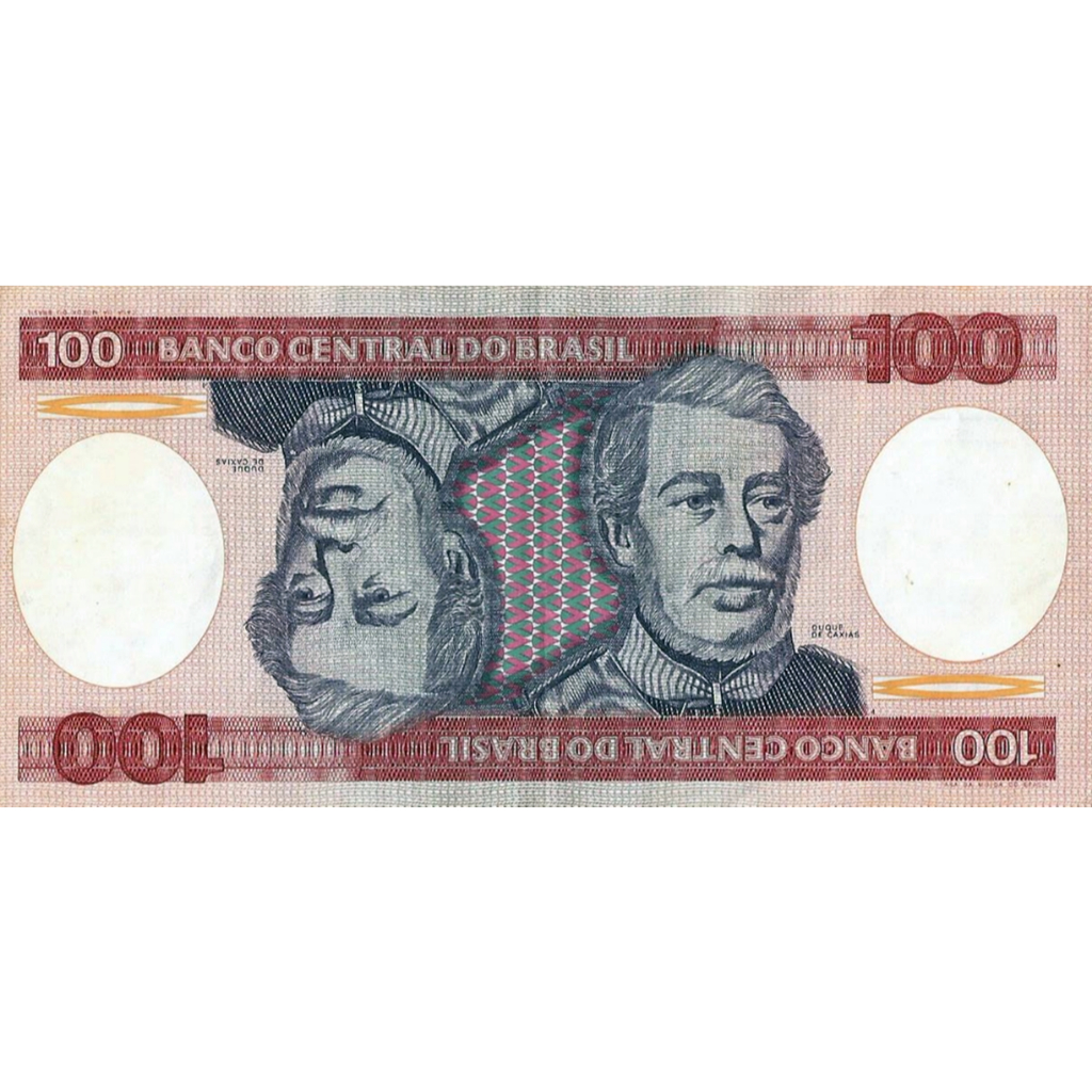 Cédula antiga: 100 Cruzeiros - Duque de Caxias (Luiz Alvez de Lima e Silva, Nota, Dinheiro, Antiguidade)