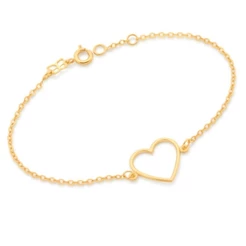 Pulseira Feminina Rommanel com Coração no Centro 551709