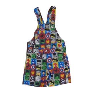 Jardineira Temática infantil Heróis Cut em Oferta na Shopee