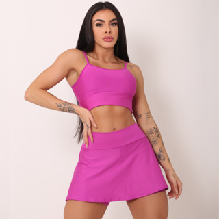 Conjunto Short Saia + Top Alcinha em Oferta na Shopee