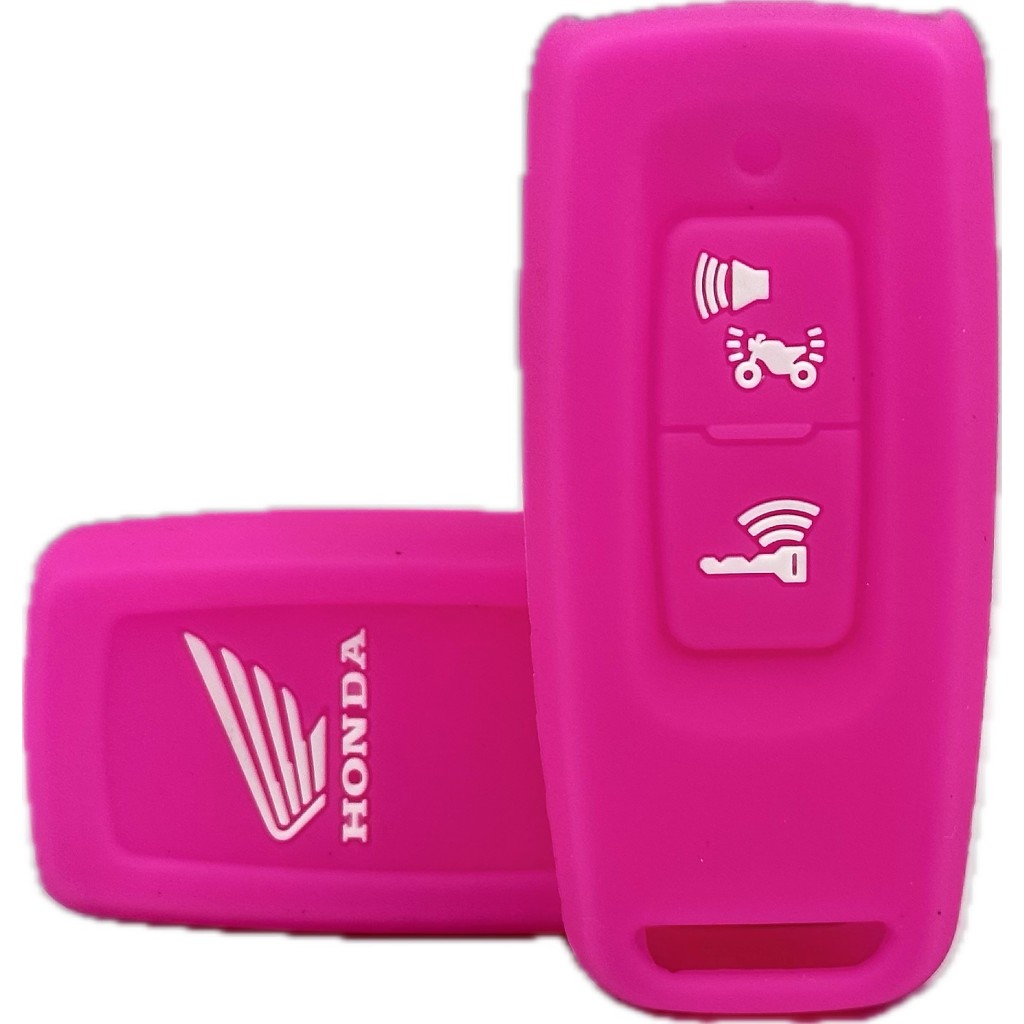 Capa Silicone Chave Smartkey Honda Nova Pcx 160 ADV 160 Dlx Abs Pink