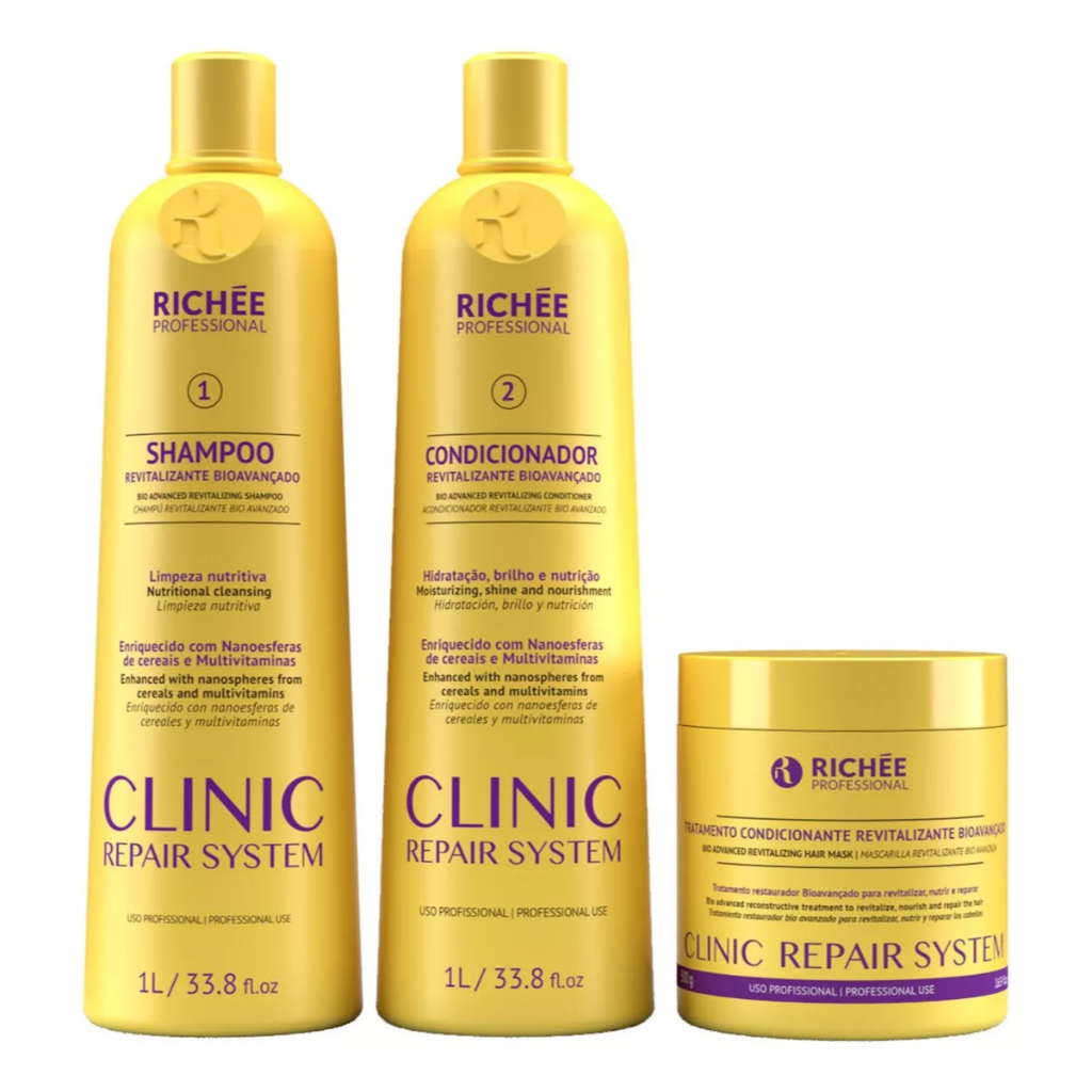 Richée Clinic Repair Kit Tratamento Profissional(3 Produtos)
