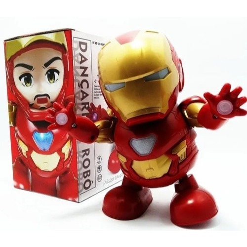 Brinquedo Robô Dancarino Infantil Herois Homem Aranha Transformers Batman Vingadores Bumblebee