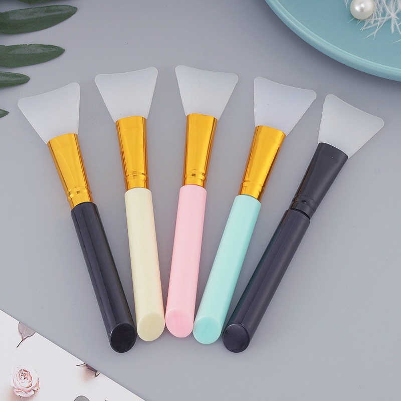 Kit 3 Espatula Silicone Pincel Acessorio Aplicar Skin Care Mascara Facial