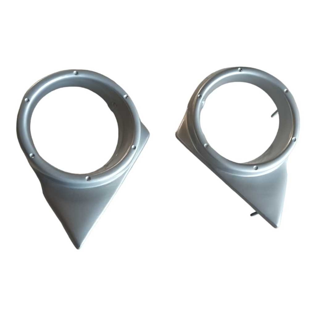 Par Moldura Farol De Milha Vw Rallye G4 -gol/parati/saveiro em fibra de  vidro