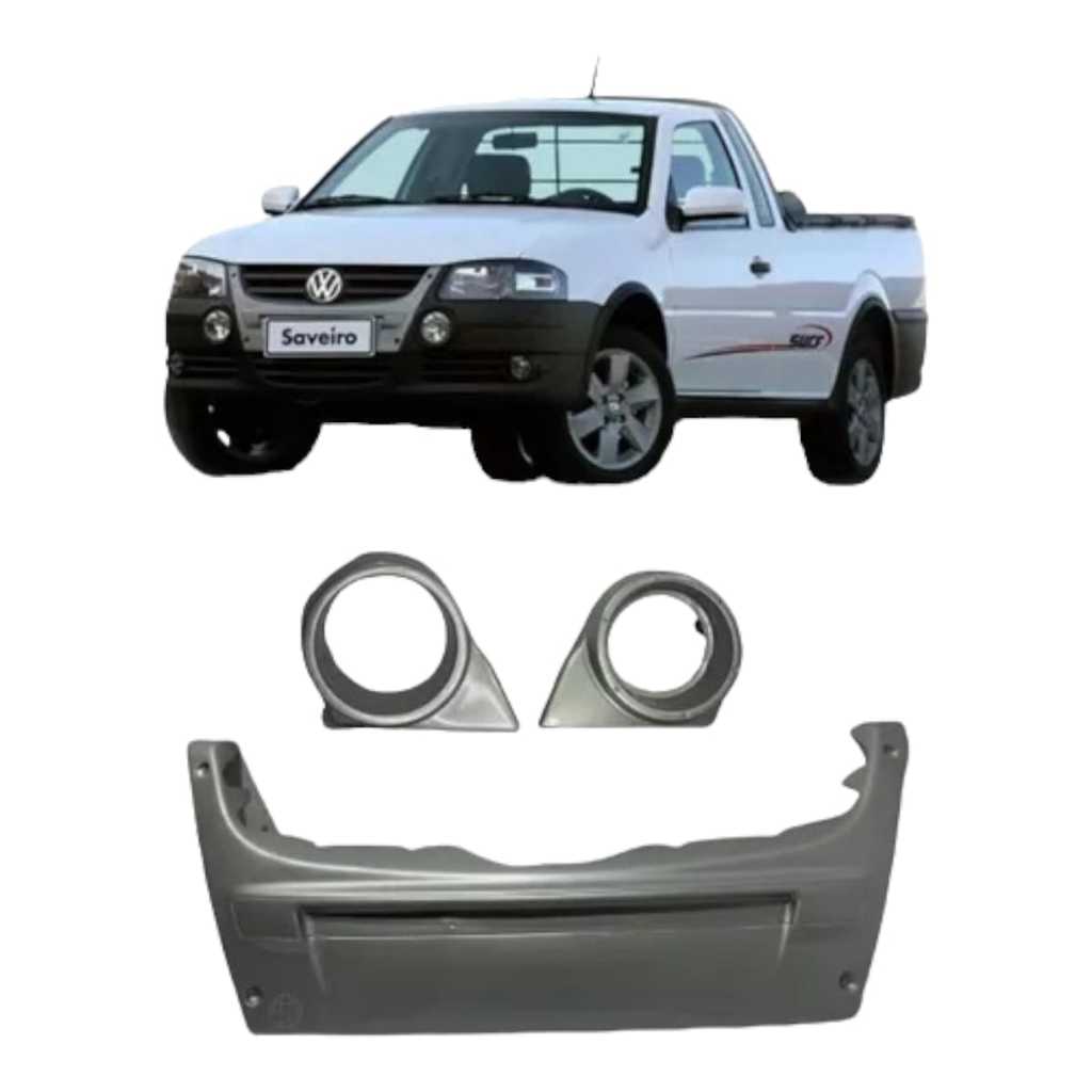Moldura Farol E Parachoque Vw Rallye G4 Gol Parati Saveiro em Fibra de Vidro