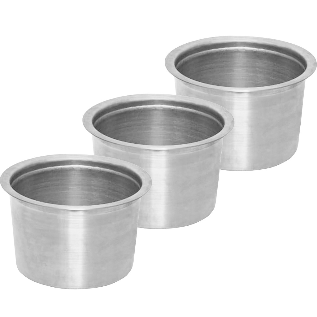 Kit 3x Molheira Panela Cuba Palha Milho Hot Dog Alum Pequena Batata Molho
