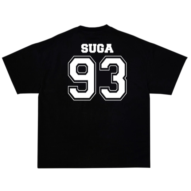 Camiseta BTS  Suga 93 Camisa Blusa Unissex Algodão em Oferta na Shopee