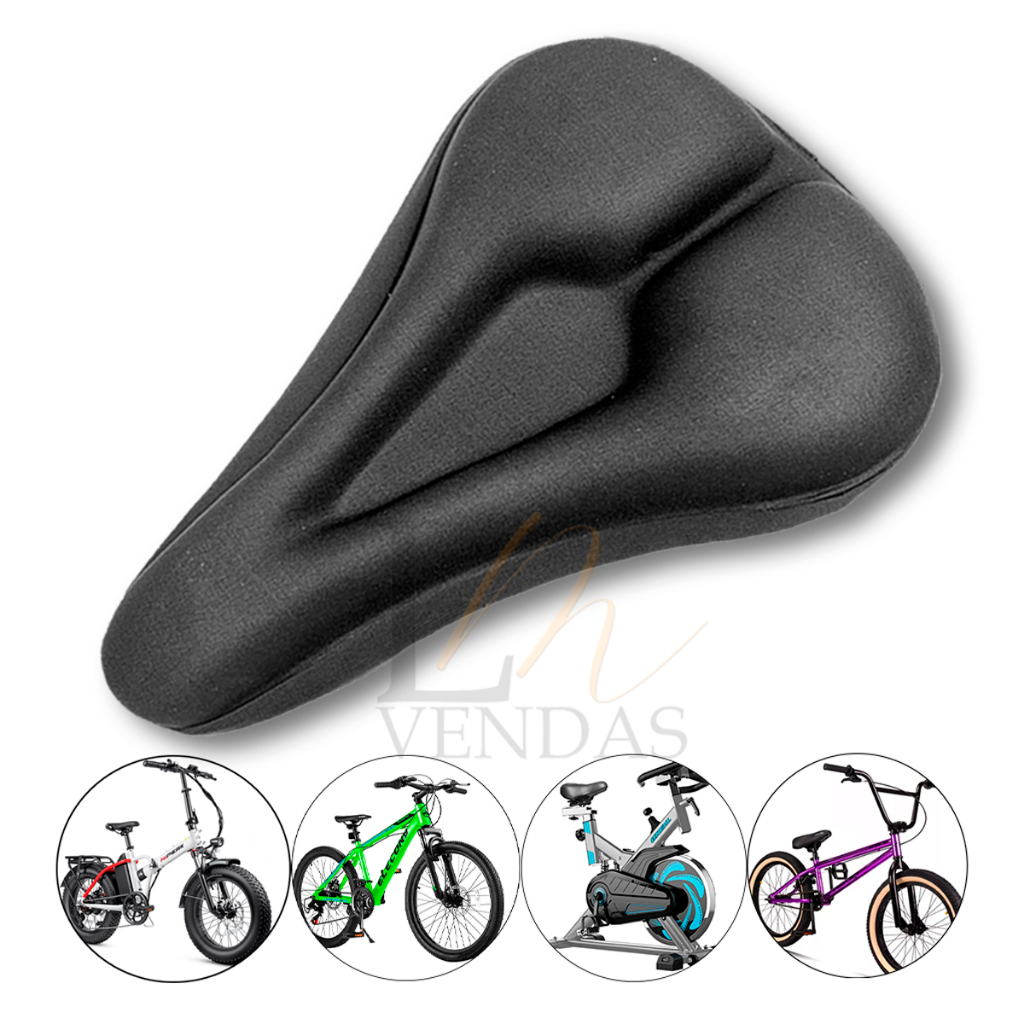 Capa De Banco Selim Bike Bicicleta de Academia Almofada Macia Assento De Espuma Confortável Respirável Com Ajuste De Tamanho Spinning Bmx Mountain Bikes