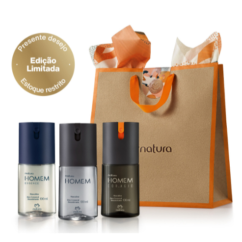 Presente Natura Homem Trio de Desodorantes