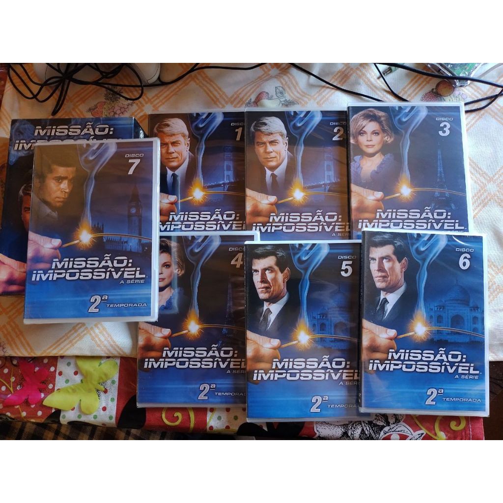 Missão Impossível A Série - Box 7 DVDS Primeira Temporada Dublado OU Box 7 Dvds Segunda Temporada Legendada