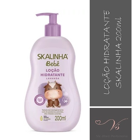 Loção Hidratante Corporal Linha Skalinha Bebê Lavanda 200ml