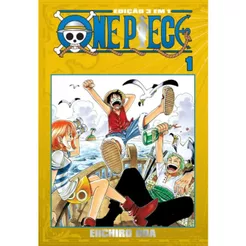 Livro Manga One Piece 3 em 1 Vol. 1 Eiichiro Oda