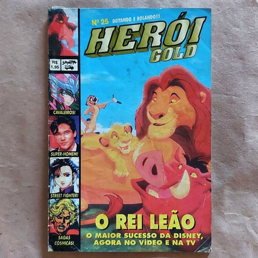 Revista Herói Gold N25 O Rei Leão Street Fighter Sagas