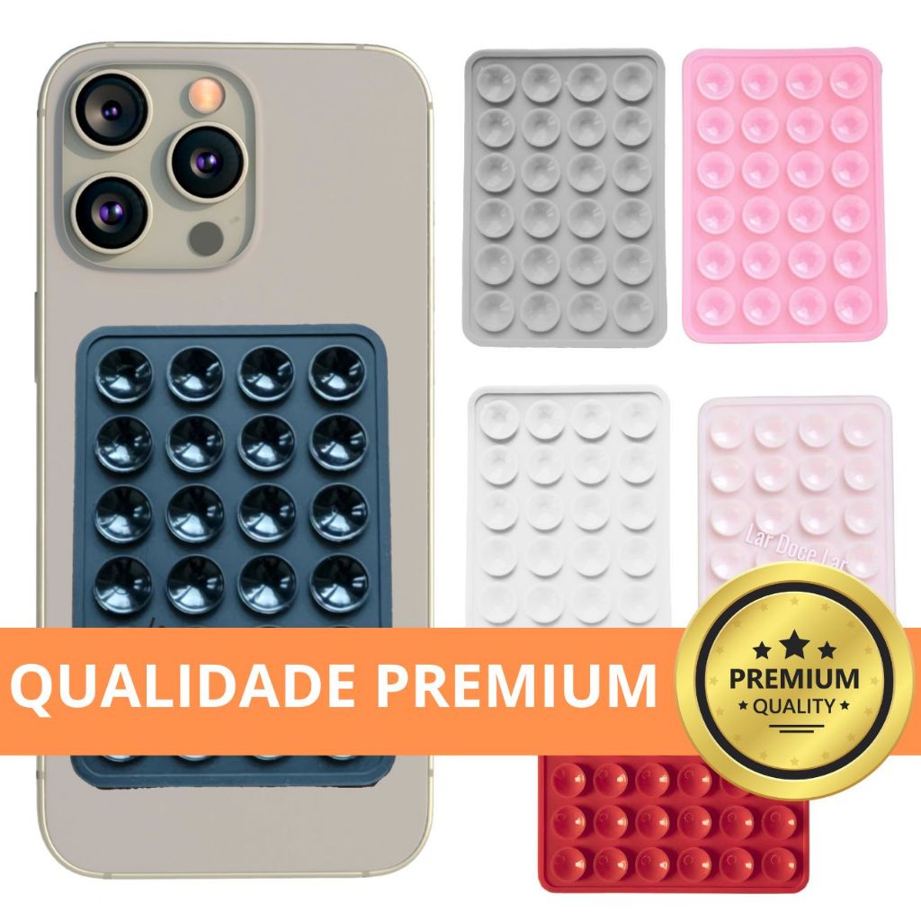 Kit 2uni/3uni Suporte Adesivo de Celular Ventosa de Sucção Premium  - Envio Rápido
