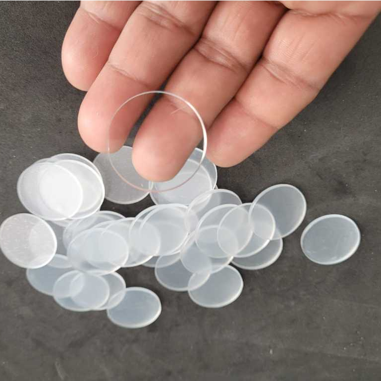 Base Redonda Acrílico Transparente 3cm Para Biscuit e Artesanatos